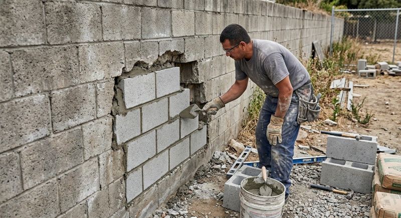 Block Wall Repair in Flanders, NJ