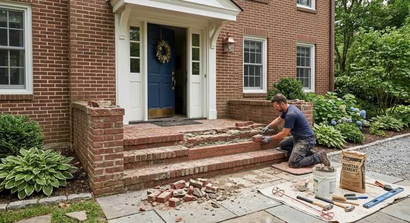 Brick Flatwork Repair in Metuchen, NJ