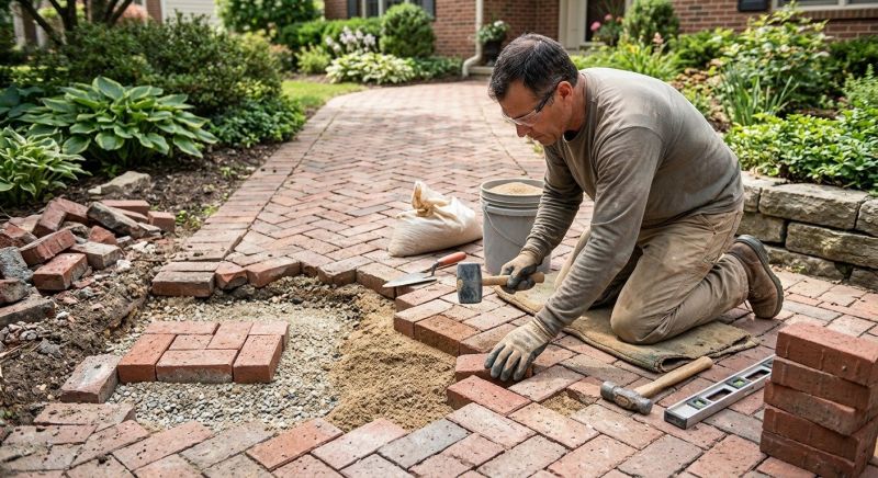 Brick Hardscape Repair in Morris County, NJ