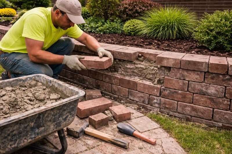 Brick Retaining Wall Repair in Morris County, NJ