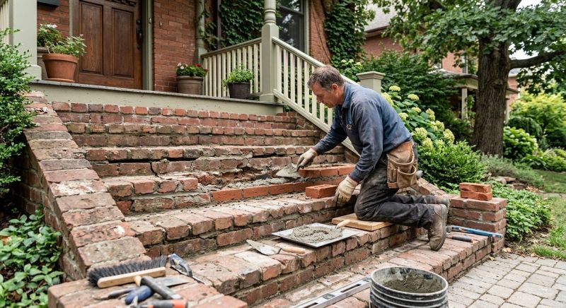 Brick Stairs Repair in Morris County, NJ