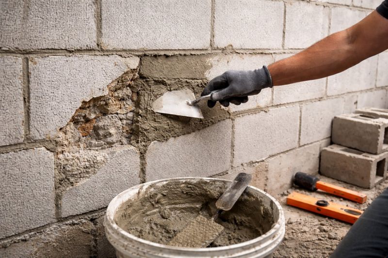 Cinder Block Wall Repair in Carteret, NJ