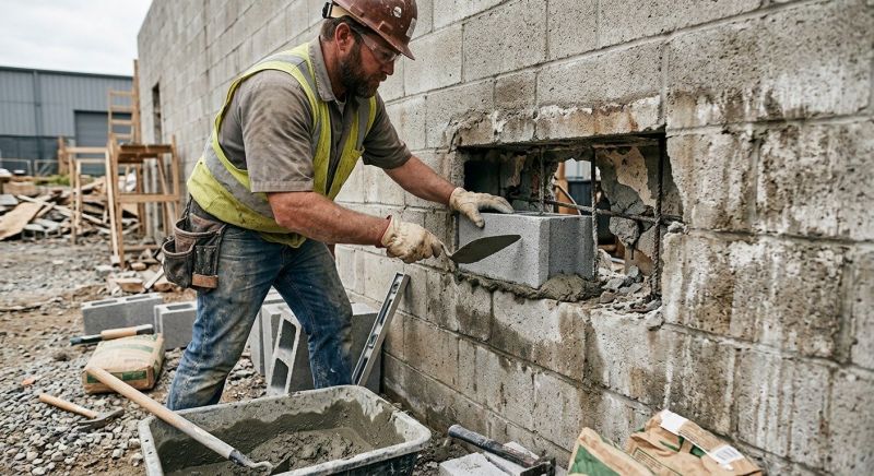Concrete Block Repair in Bridgewater, NJ