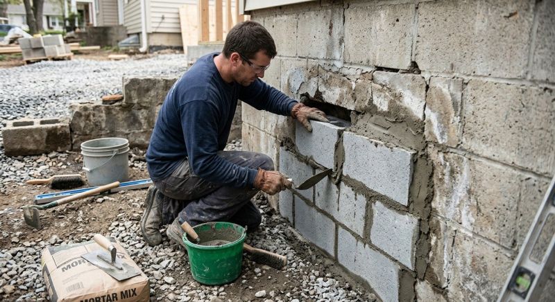 Concrete Block Repair in North Brunswick, NJ