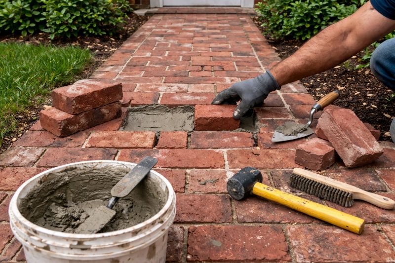 Entryway Brick Repair in Morris County, NJ