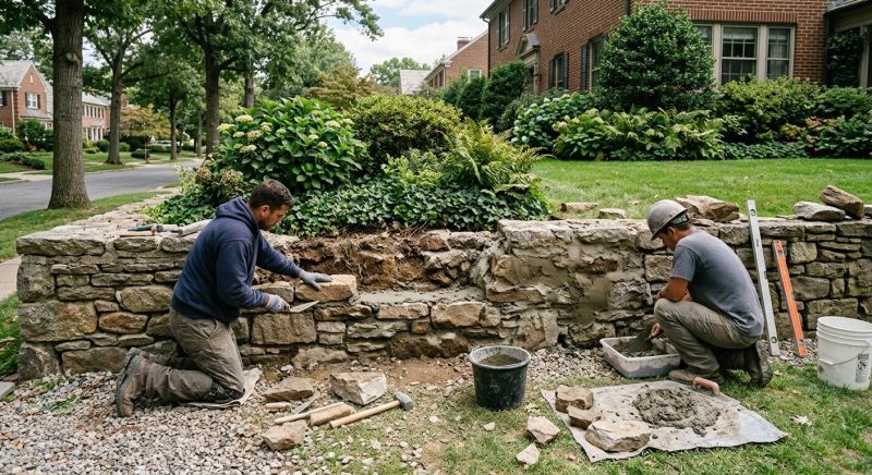 Stone Wall Repair in Cedar Grove, NJ