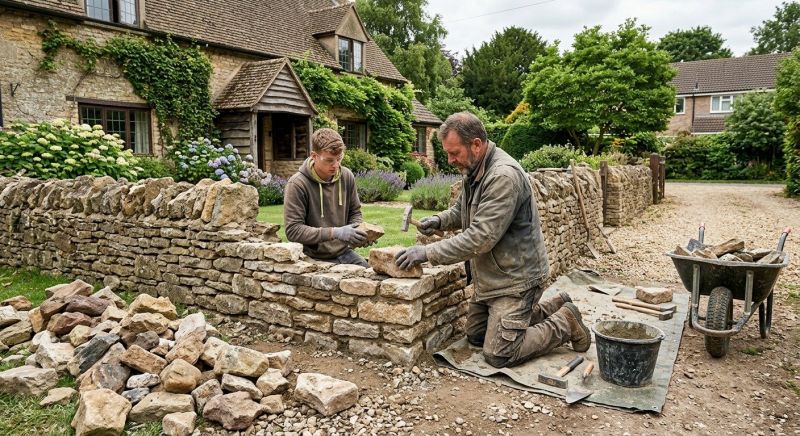 Stone Wall Repair in Franklin, NJ